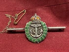 Lovely WW1/2 RN Royal Navy Silver Enamel Sweetheart Brooch w/fixing