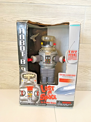 1997 Trendmasters Lost In Space B-9 B9 Robot Lights Sounds Pull Back Works