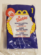 MATTEL WEDDING RAPUNZEL BARBIE DOLL McDONALD'S KIDS HAPPY MEAL TOY MISP 1996
