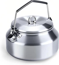 Camping Kettle Outdoor Campfire Camp Kettle, 1L Stainless Steel camping tea kett