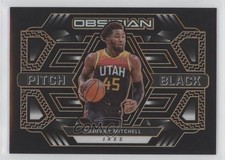 2021 Panini Obsidian Pitch Black Electric Etch Orange /35 Donovan Mitchell 7y2