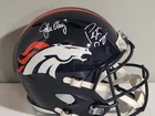 John Elway Peyton Manning Signed Autograph Broncos FS Replica HelmetPlayers Holo
