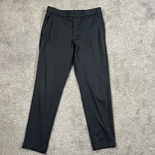 Bonobos Pants L Black Tech Stretch Performance Tapered Casual Comfort Travel