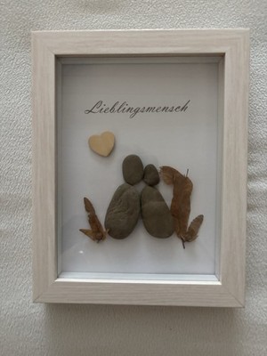 Steinbild Freundschaft Geschenk Freundin 