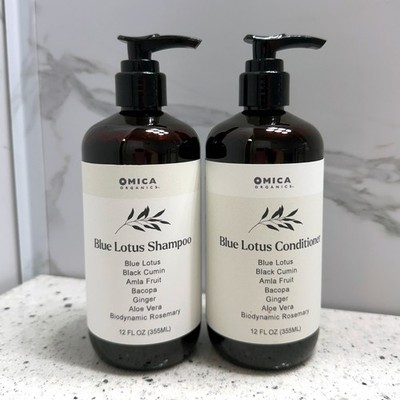 Blue Lotus Shampoo & Conditioner with Herbal Extracts (12 fl oz each) 