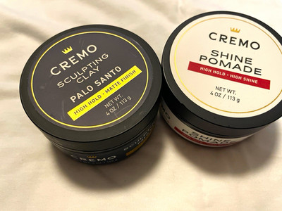 Cremo Palo Santo Sculpting Clay & Shine Pomade 4 oz each High Hold