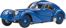 AUTOart 1/43 Bugatti Type 57SC Atlantic 1938 Blue / Wire Spoke Wheel 50947