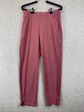 Athleta Brooklyn Ankle Pants Women 4 Rose Stretch High Rise Tapered Leg Pull On