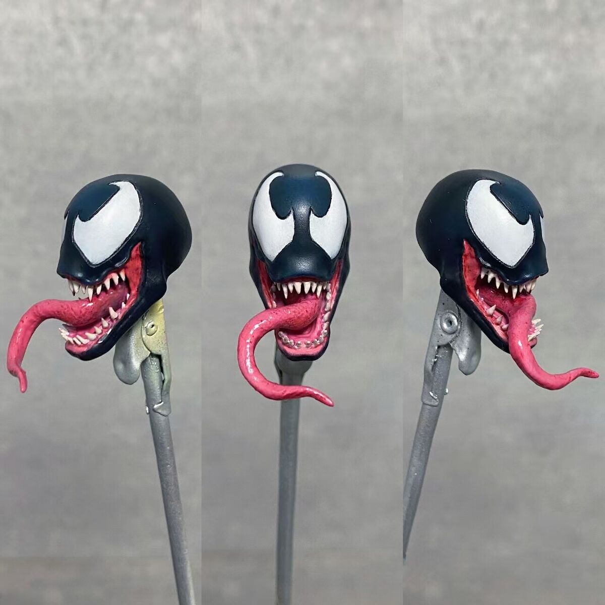 1/12 Painted Venom Comics Head Carved Fit 6'' Mafex Action