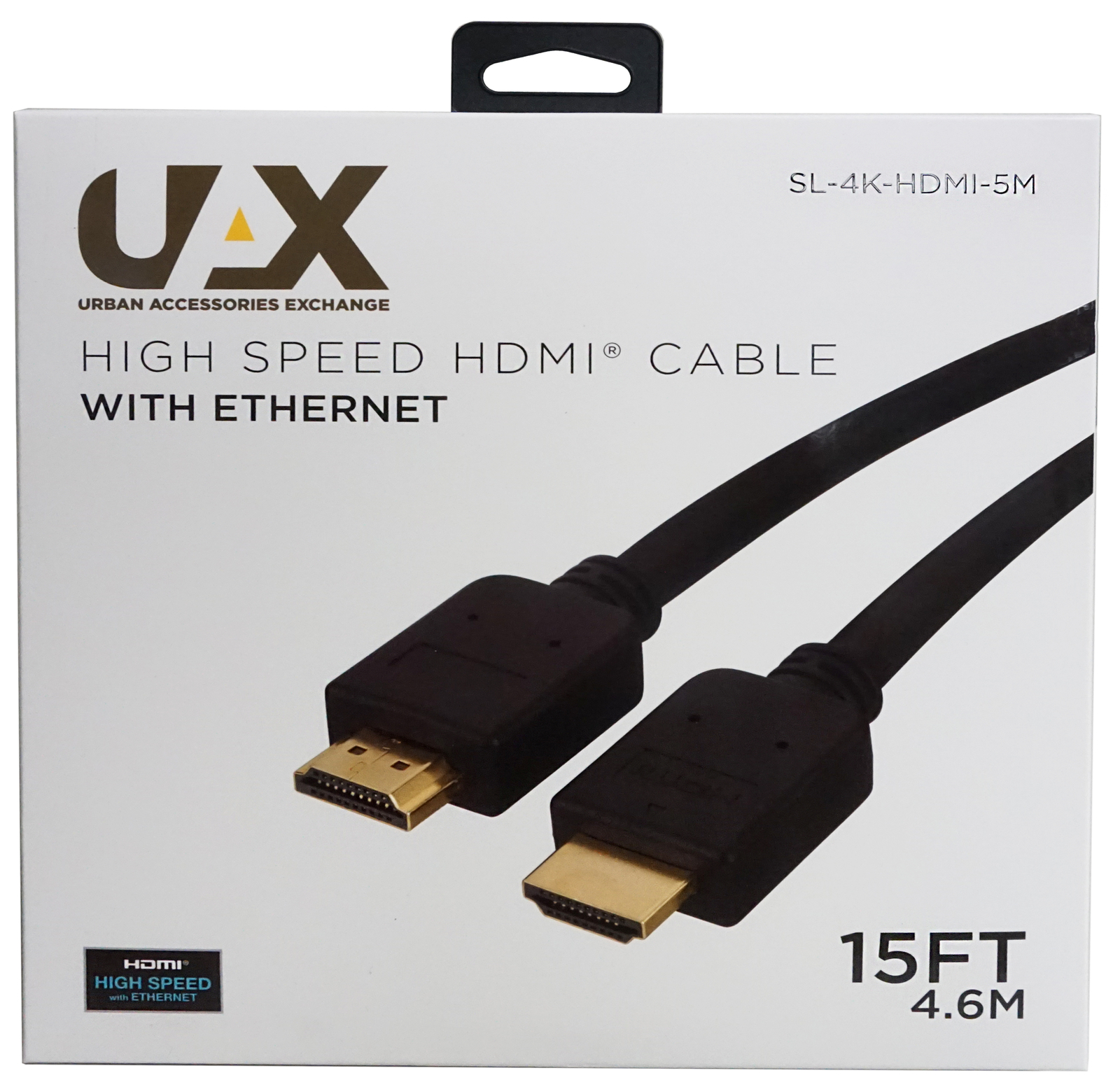 Высокоскоростной кабель HDMI UAX с поддержкой Ethernet - 15 футов.