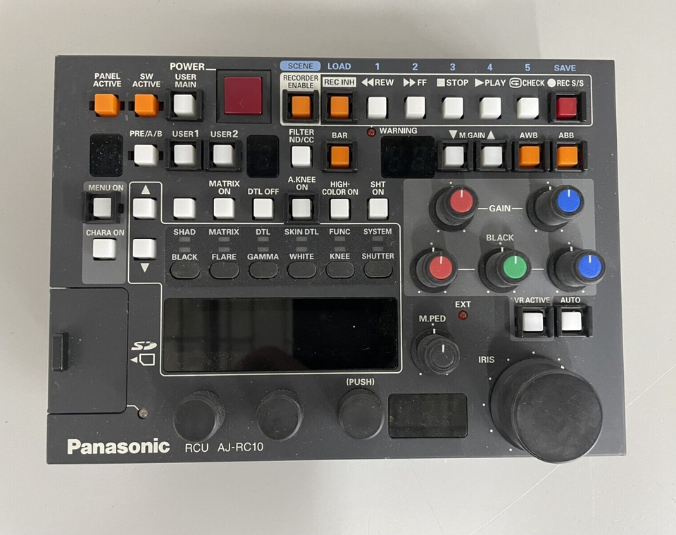 Panasonic AJ-RC10 Advanced Remote Control Unit RCU for 300Studio ...