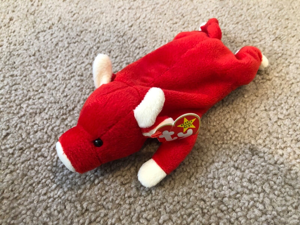 Snort Bull Red Cow Ty Beanie Baby stock market trading