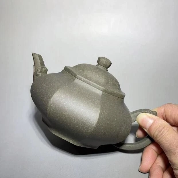 Tetera china de kungfu olla maestra marcada con 7 agujeros infusores real Yixing Zisha Foto 4 de 4