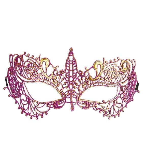 Metallic Purple Lace Eyemask