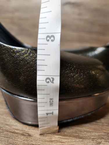 Alejandro Ingelmo Black Dark Green Shimmer Platform Pump US Size 6.5 EU size 37 - Bild 12 von 13