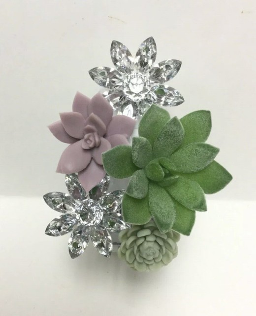 Bath & Body Works Succulent Rhinestone Flower Wallflower Plug In