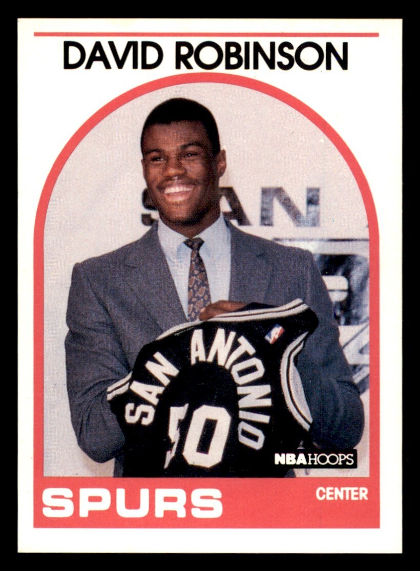 1989-90 NBA Hoops #138 David Robinson Rookie Card HOF SP RC