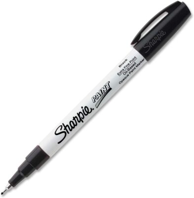 Schwarzer Sharpie Farbmarker extra feiner Stift Ölbasis UK LAGER SCHNELLER LIEFERUNG