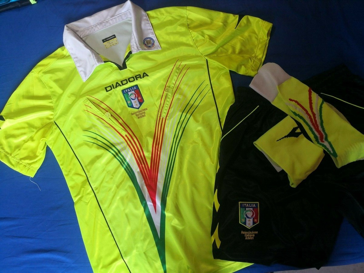 Maillot Arbitre International Diadora – De Marco Calcio – FIGC Italie – Football