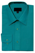 NEW Men's Regular Fit Long Sleeve Solid Color Dress Shirts - 19 Colors