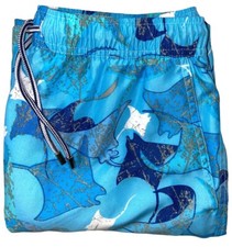 Peter Millar Men's Sz Medium Swim Trunks Shorts Stingray Print Lined Polyester