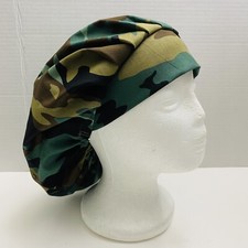 surgical cap, bouffant style - CAMOUFLAGE