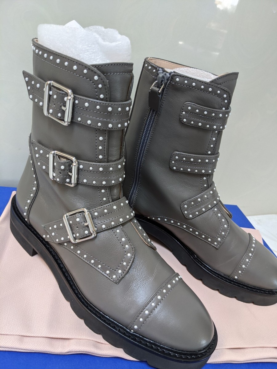 ＊STUART WEITZMAN＊ JESSE LIFT BOOTS【関税/送料込】 Stuart Weitzman Jesse Lift Studded Boots | Black | FARFETCH