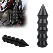 Universal Bamboo Spike Aluminum Black Manual Gear Stick Shift Knob Lever Shifter Universal Bamboo Spike Aluminum Black Manual Gear Stick Shift Knob Lever Shifter