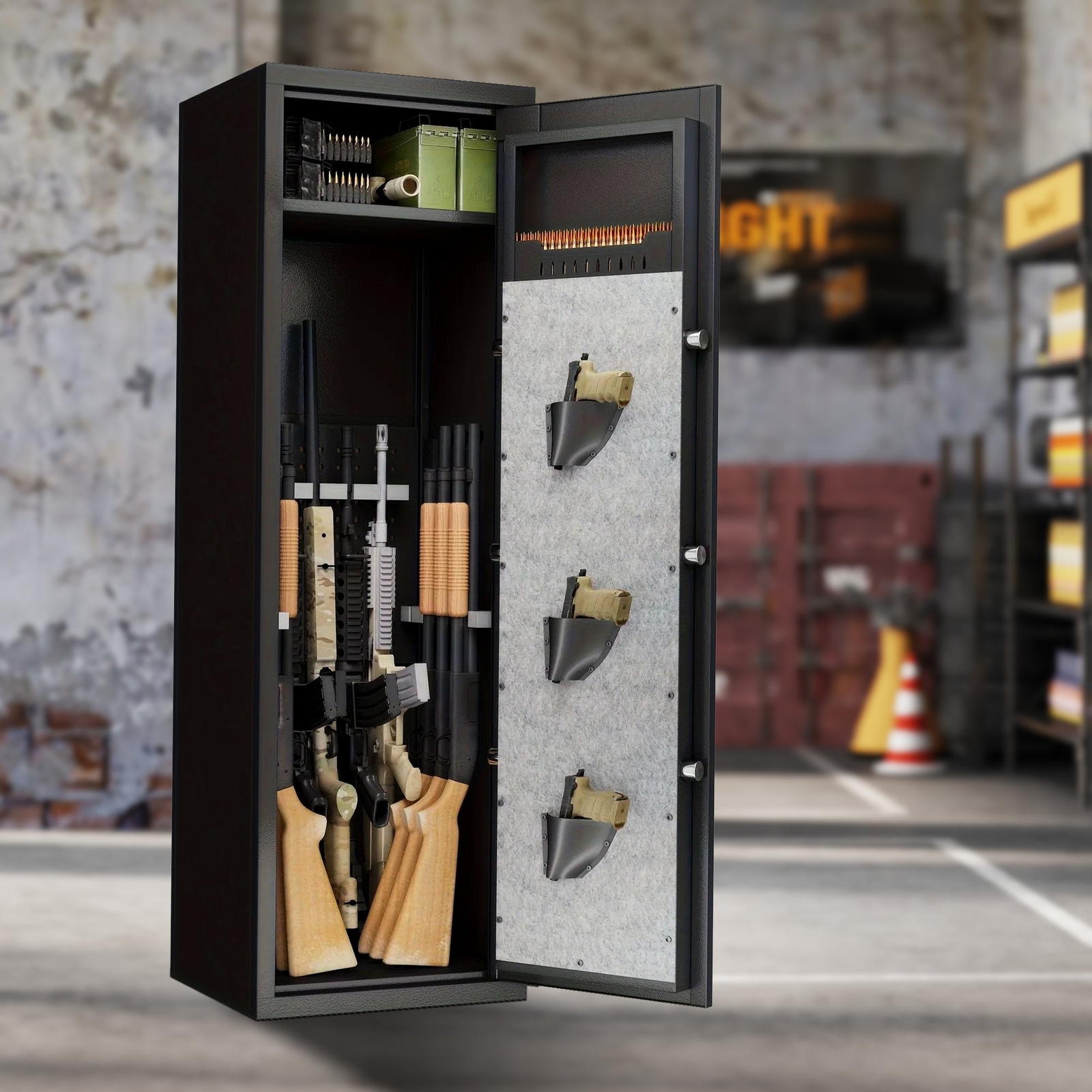 Biometric Gun Safe - Heavy Duty Rifle Safe Cabinet