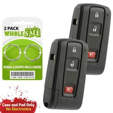 2 Replacement For 2007 2008 2009 Toyota Prius Car Key Fob Remote Shell Case