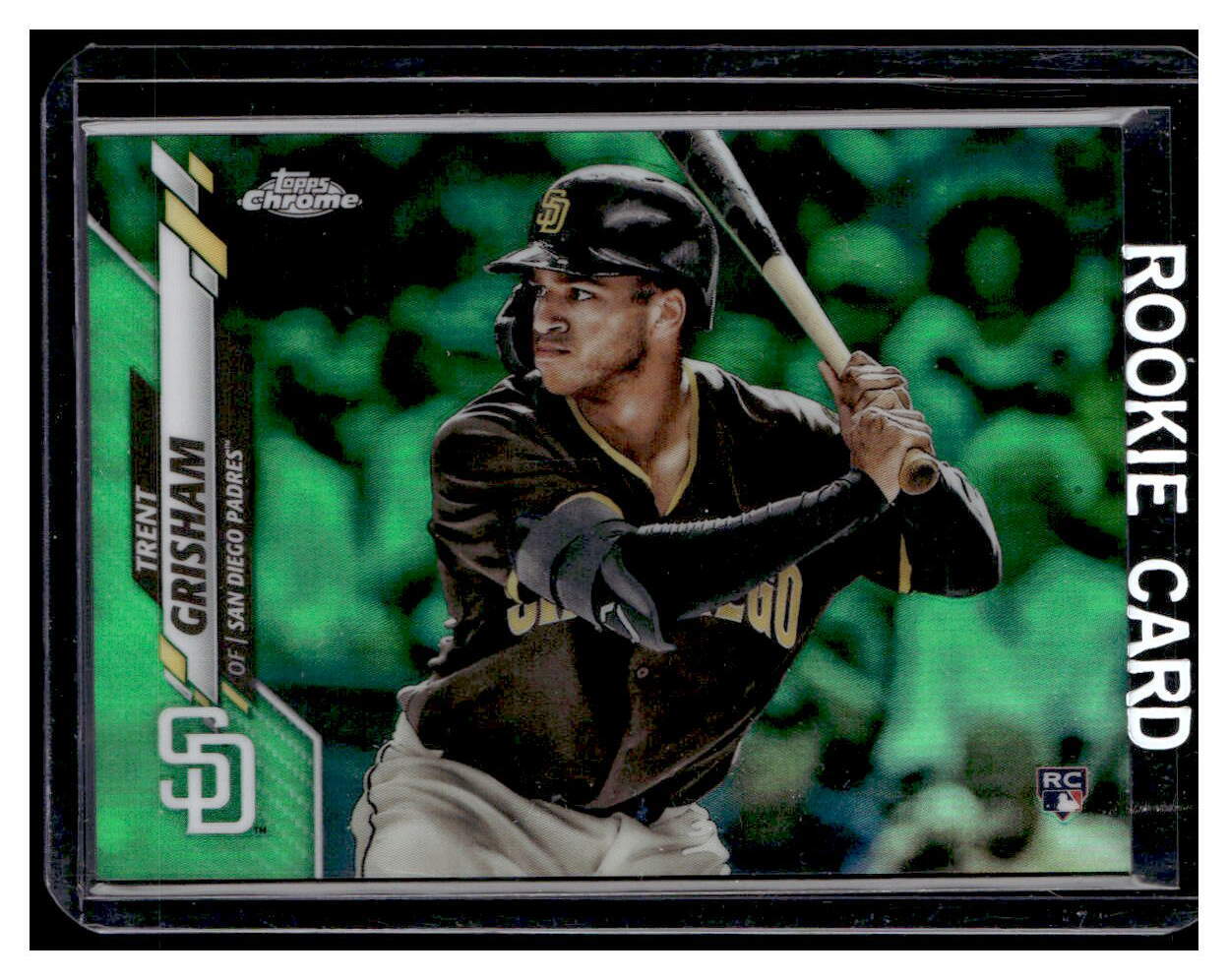 2020 Topps Chrome Green Refractors #101 Trent Grisham PADRES YANKEES ROOKIE /99