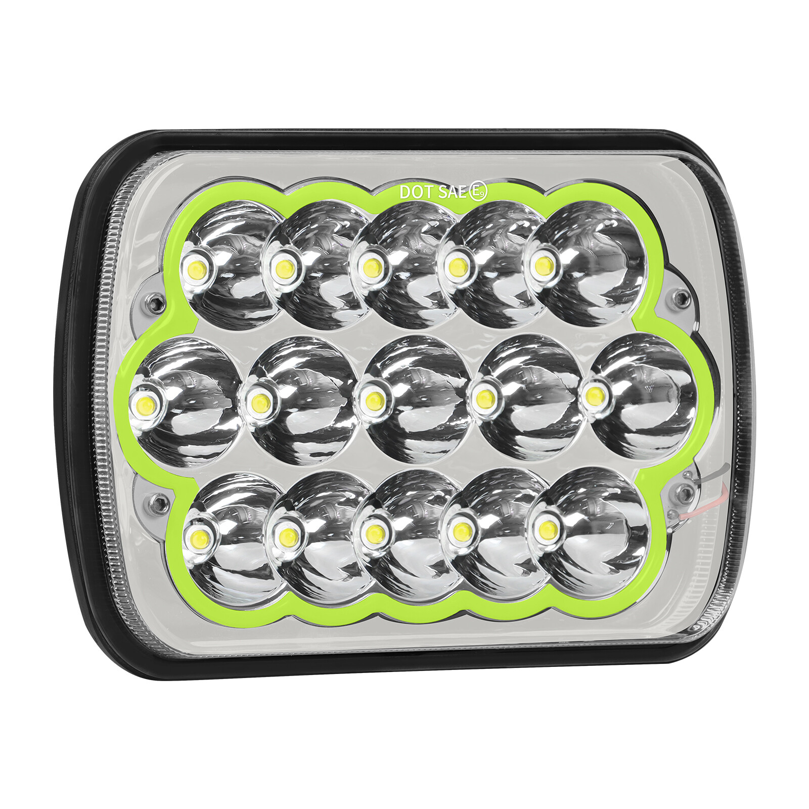 2X 5x7 7x6" LED Headlights Hi-Lo For 1982-2012 Ford E-150 E-250 E-350 Van H6054