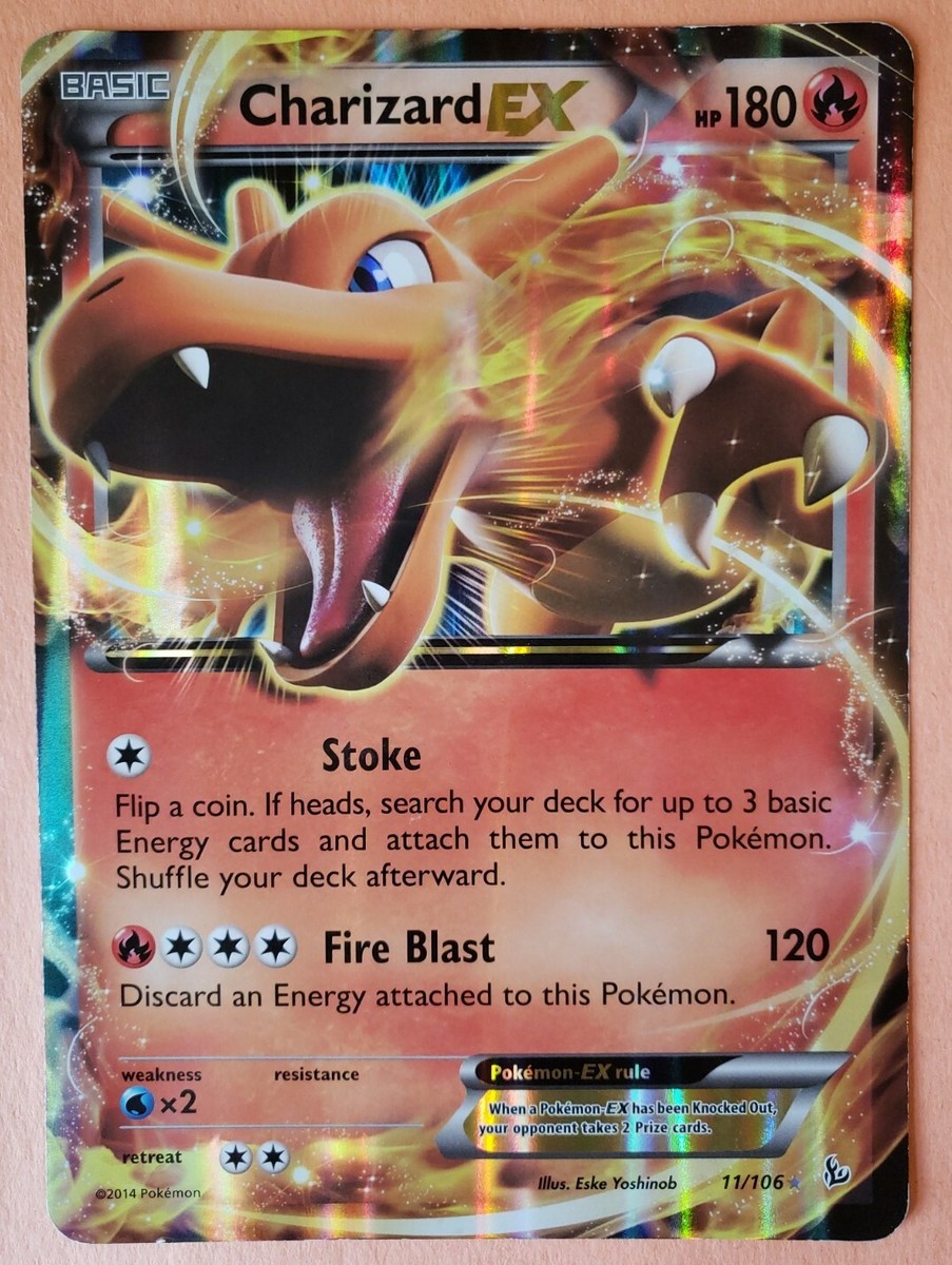 CHARIZARD EX ~ 11/106 POKEMON CARD ~ JUMBO/OVERSIZED HOLO ~ EX