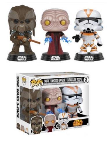 EXCLUSIVE STAR WARS 3 PACK 3.75\