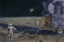 Lone Star,  Artist Proof Limited Texture Canvas Edition by Capt. Alan Bean
