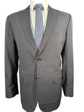 CALVIN KLEIN Mens Gray Blue REG FIT 2 Button Sport Coat Blazer Jacket 40R