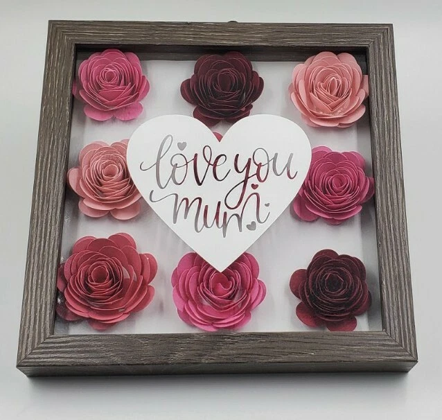 Shadow Box Paper Flower Gift for Mom - Image 4 of 4