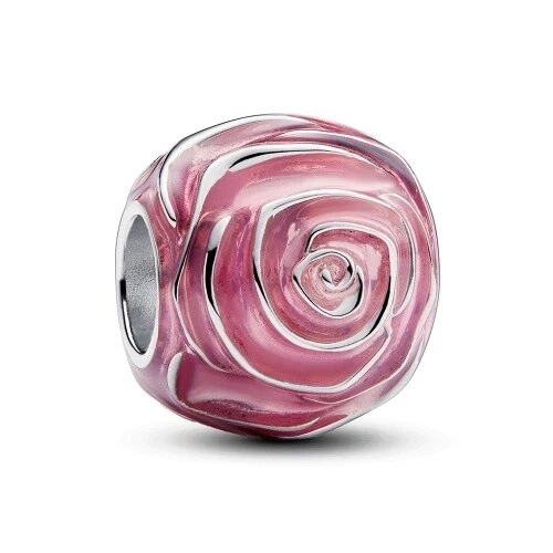 Pandora Pink Rose in Bloom Charm 793212C01 - Bild 2 von 3