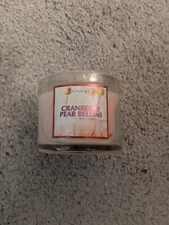 BATH AND BODY WORKS CRANBERRY PEAR BELLINI MINI CANDLE 