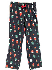 Old Navy Christmas PJ Pants Penguins Sweaters Gray Size XS Lightweight Flannel