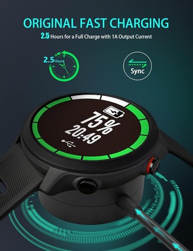 Pour Garmin Fenix 8 /7/7X/ 7S/ 6S/ 5X Solaire Sapphire USB Chargeur Dock - Photo 6/12