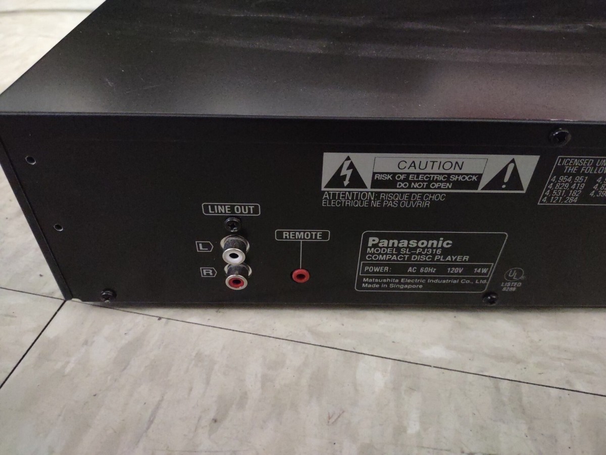 Panasonic SL-PJ316 MASH 4DAC Digital System CD Player TESTED WORKS Panasonic SL-PJ316 MASH 4DAC Digital System CD Player TESTED WORKS