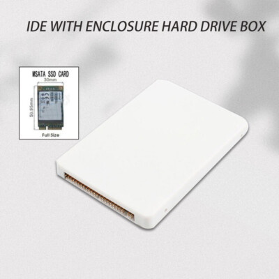 mSATA to 2.5'' IDE HDD SSD mSATA to PATA Adapter Converter Card 44PIN w/ Case WC
