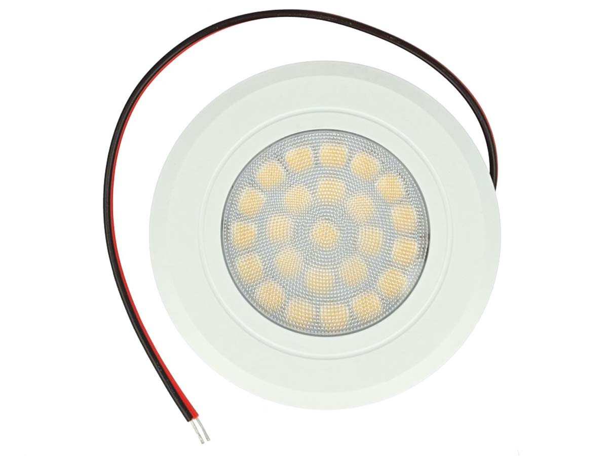 Mini Faretto Led Da Incasso Touch Dimmer Controllo Carcassa Bianca 3000K DC12V D