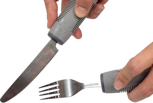 Disabled Cutlery Set Arthritis Wide Handles Elderly Disability Aids Senior Elder - Picture 7 of 10