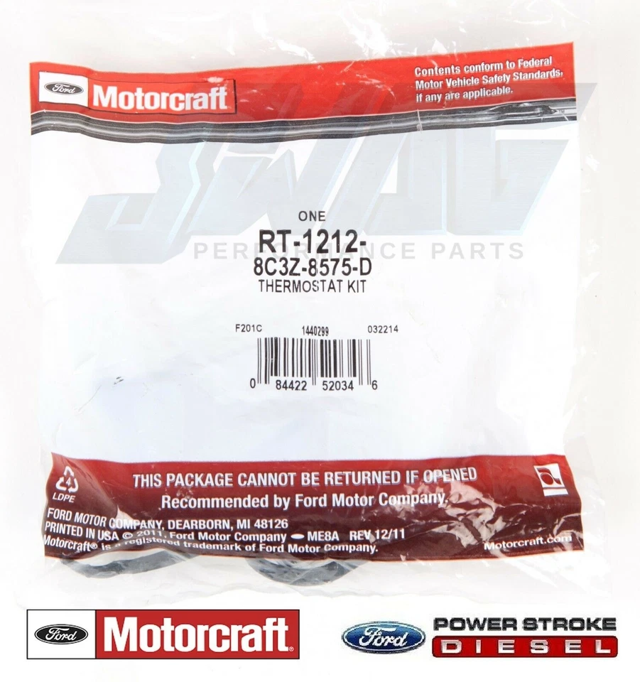 08-10 Ford 6.4L 6.4 Powrstroke Diesel OEM Motorcraft Thermostats F250 F350 F450 — 第 2/2 张图片