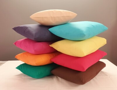 KISSENBEZUG 30x60 cm KISSENBEZUG 60x30 cm BAUMWOLLE / 40 FARBEN wählbar
