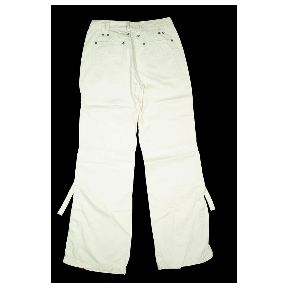 edc by ESPRIT Damen Jeans Hose Sommer Regular Turn Up 32 XXS W25 L32 beige dünn - Bild 3 von 4