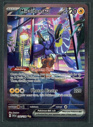 1x Miraidon Ex 244 198 Scarlet Violet Pokemon TCG Alt Art NM EBay