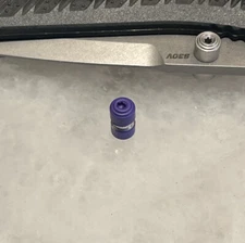 Flat Purple Thumb Stud For Benchmade Folder Knife